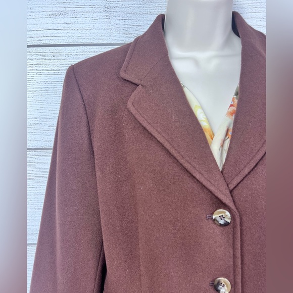 Vintage Harve Bernard Wool Cashmere Blend Jacket Blazer Size 10 💗 - Picture 3 of 6